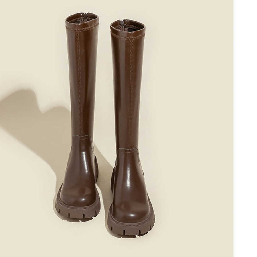 Fashionable Long Martin Boots For Women In Autumn And Winter Fashion Boots The Knee Thick Heel High Sole Knight Boots 240826