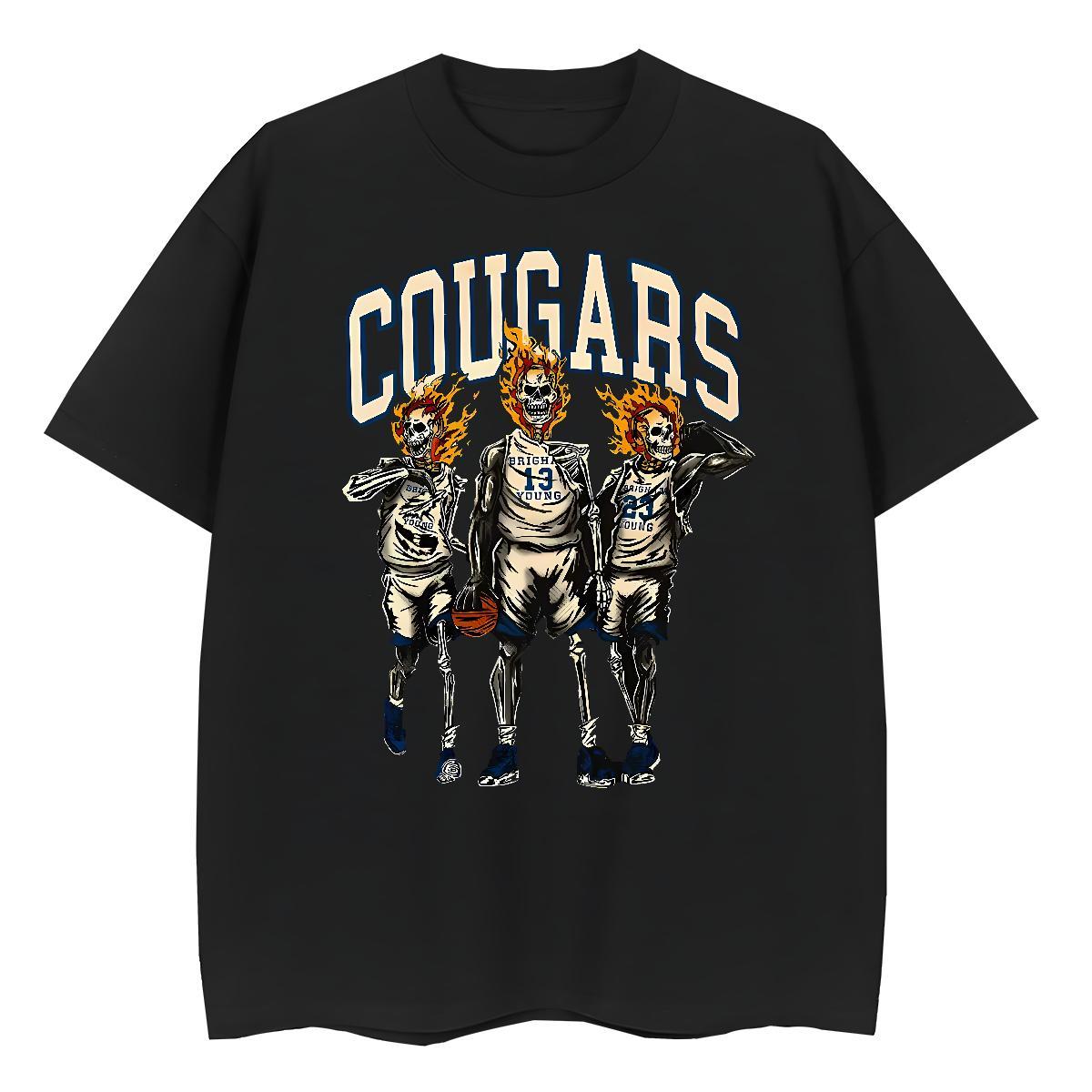 Stylist Woman T Shirts 230g Cotton O Neck Short Sleeves Sports Street Wear skull Lady T shirt Loose fit Oversized Clothes