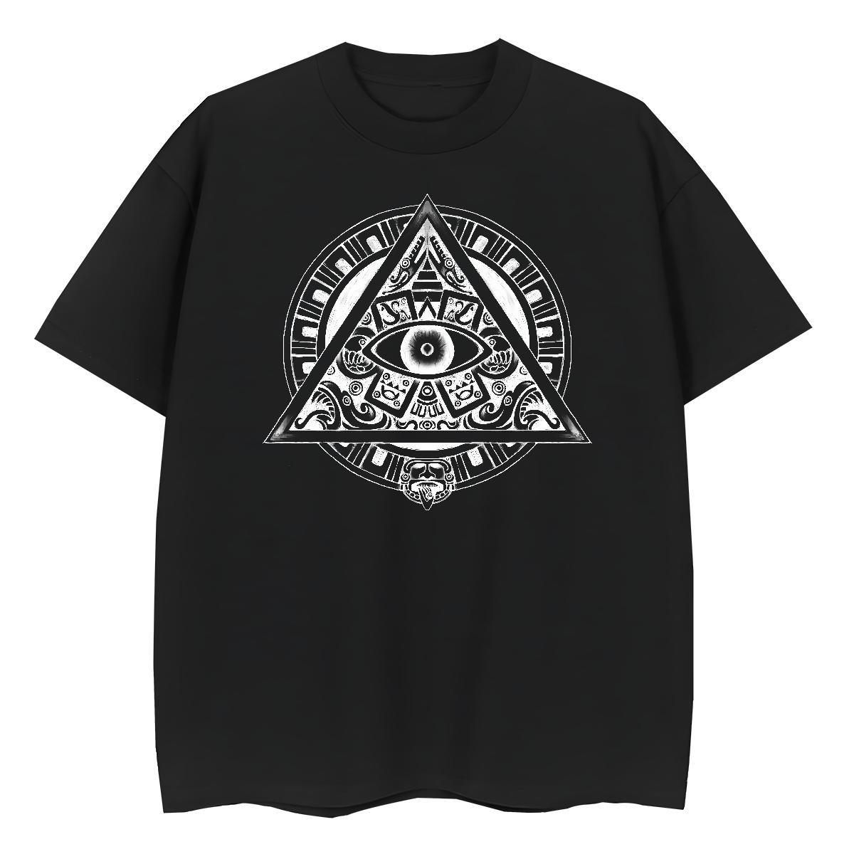 Brand T-Shirts for Women 230g Pure Cotton Round Neck Short Sleeve Street Wear eye of the devil Womens Tshirts Wholesale Customized Print Tops Tees