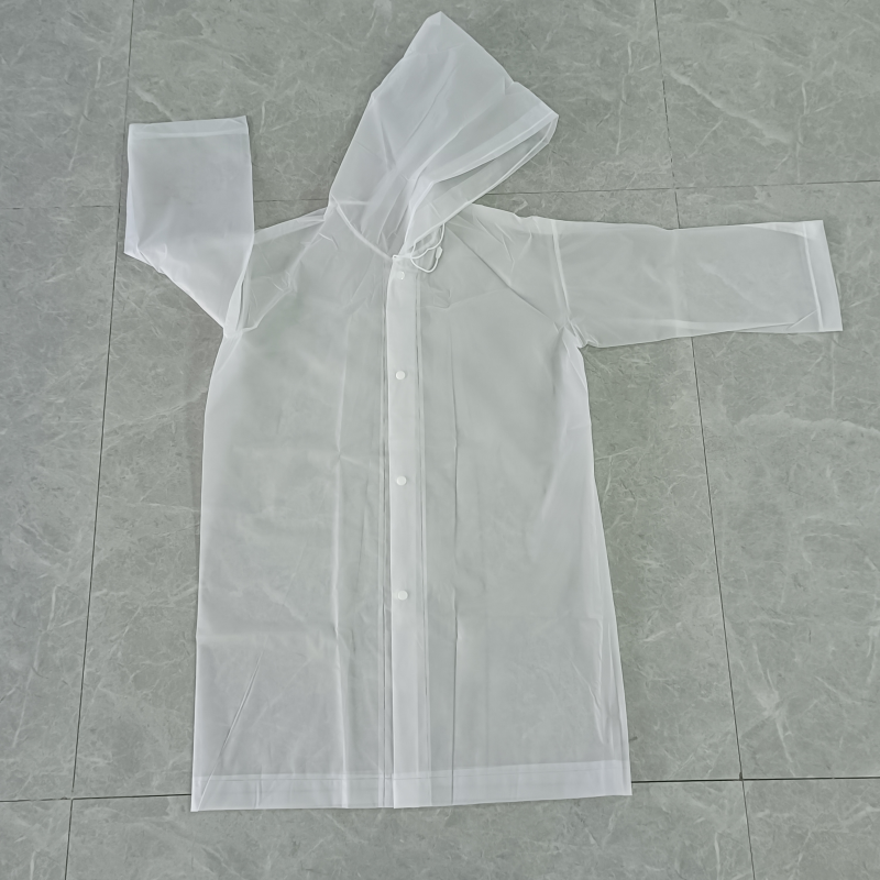 High quality children's raincoat with hat protecting babies from dryness and comfort