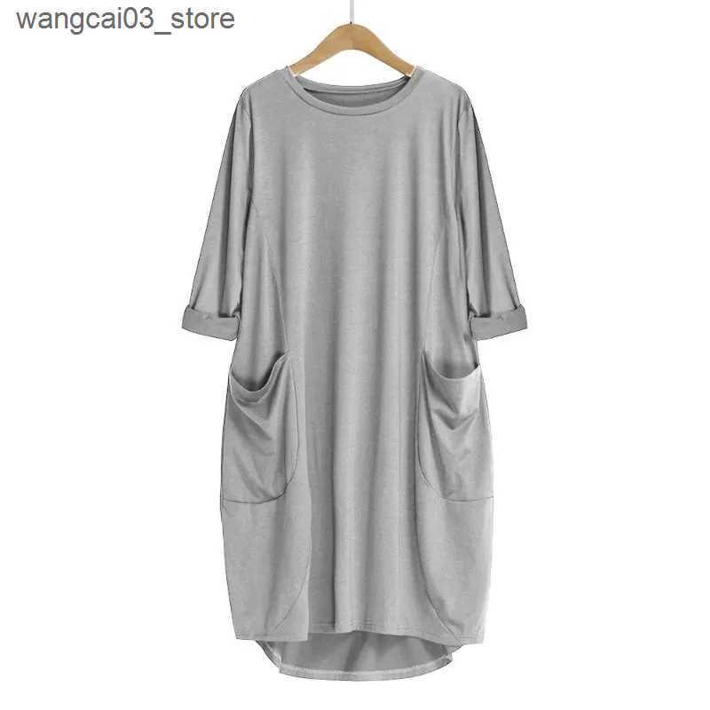 Maternity Dresses Spring Autumn Long Sleeve Casual Loose Dress Maternity Clothes for Pregnant Women Vestidos Gravidas Lady Dress Pregnancy Dresses L24