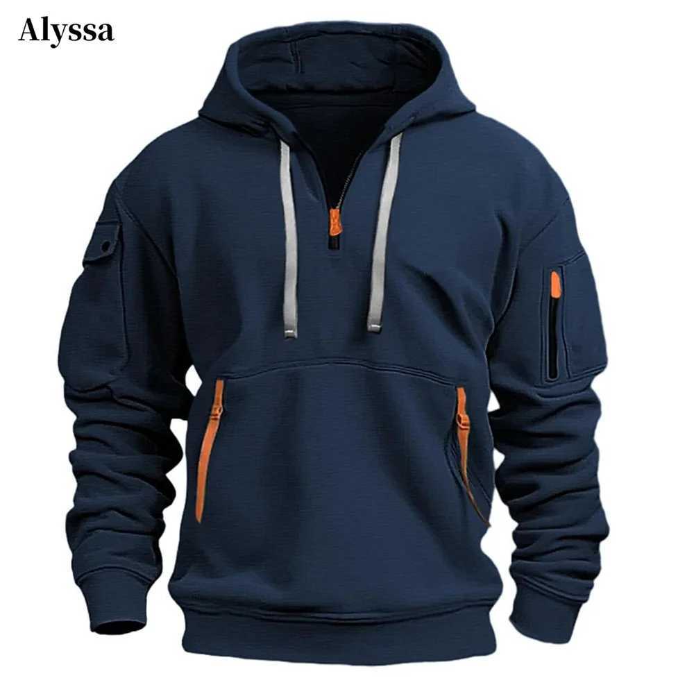 Vintage 2024 Oversized Cotton Dropped Shoulder Hooded Sweatshirt Mens Loose Pullover Fashion Sweatshirt Autumn Sport Long Sleeve LX241011