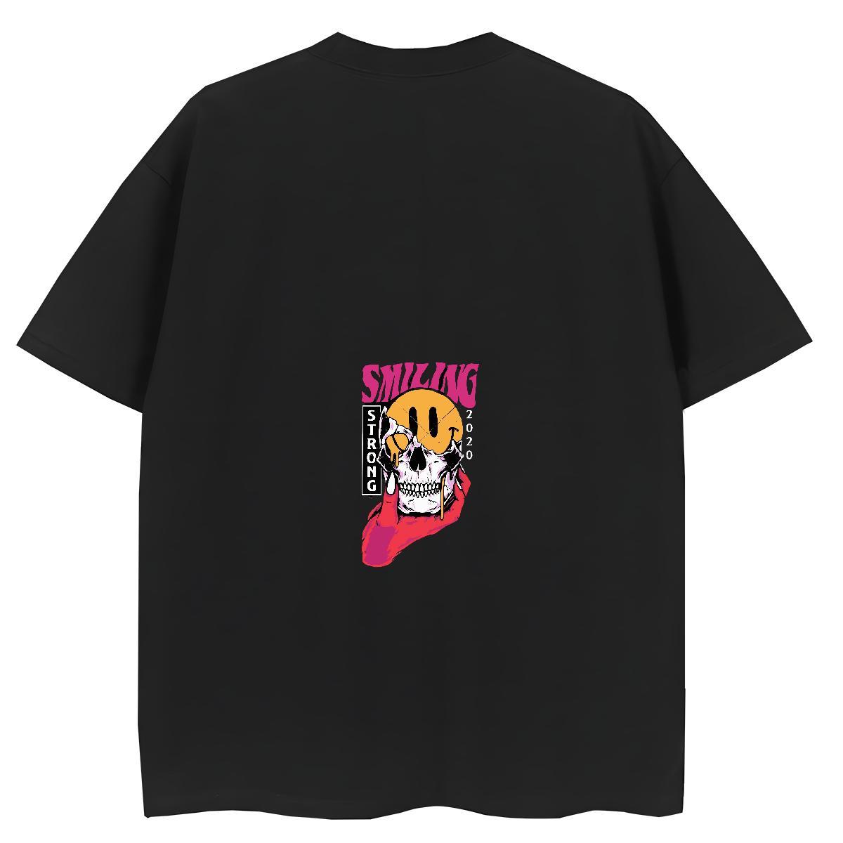 Factory Direct T-Shirts for Women 230g Pure Cotton Round Neck Short Sleeve Casual Daily Wear skull Woman Tshirt Popular Anime Oversized Clothes
