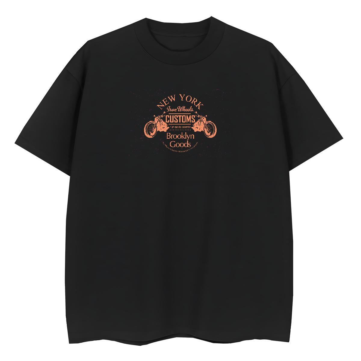 DIY T Shirts Women 230g 100% Cotton Short sleeve Soft Outdoor Motorcycle Women Tees Female Custom Print Oversized Tops