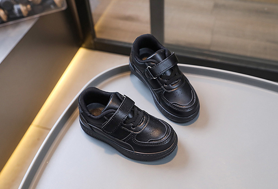 Students Tennis Sneakers Kids Spring Autumn Boys Girls Sports Shoes Cutefeet Casual Board Shoes Leather Soft Soled Children White Black School Shoes 2
