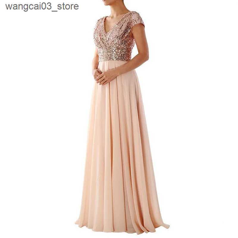 Maternity Dresses Pregnant Women Wedding Dress Prom Birthday Evening Party Maxi Gown V Neck Sequins Maternity Sexy Photo Photography Props Clothes L24