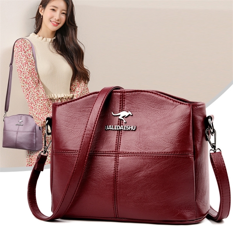 Women Embroidery Tote Bag High Quality Leather Ladies Handbags Shoulder Small Crossbody Bags For Sac a Main y240925