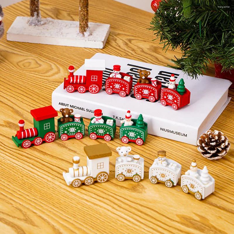 Decorations Christmas Train Ornament Merry Decoration Home Xmas Gifts Baking Party Year