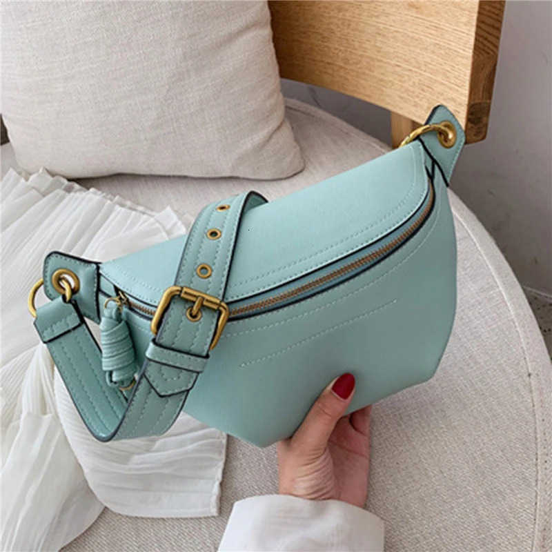 Womens waist bag white wallet leather Fanny letter strap shoulder strap messenger womens wallet fashionable chest cross body bag 241008