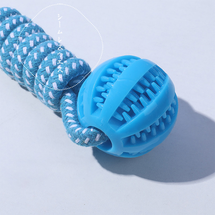 Non-Toxic Rope Attached Dog Ball Toy - Perfect for Pet Playtime