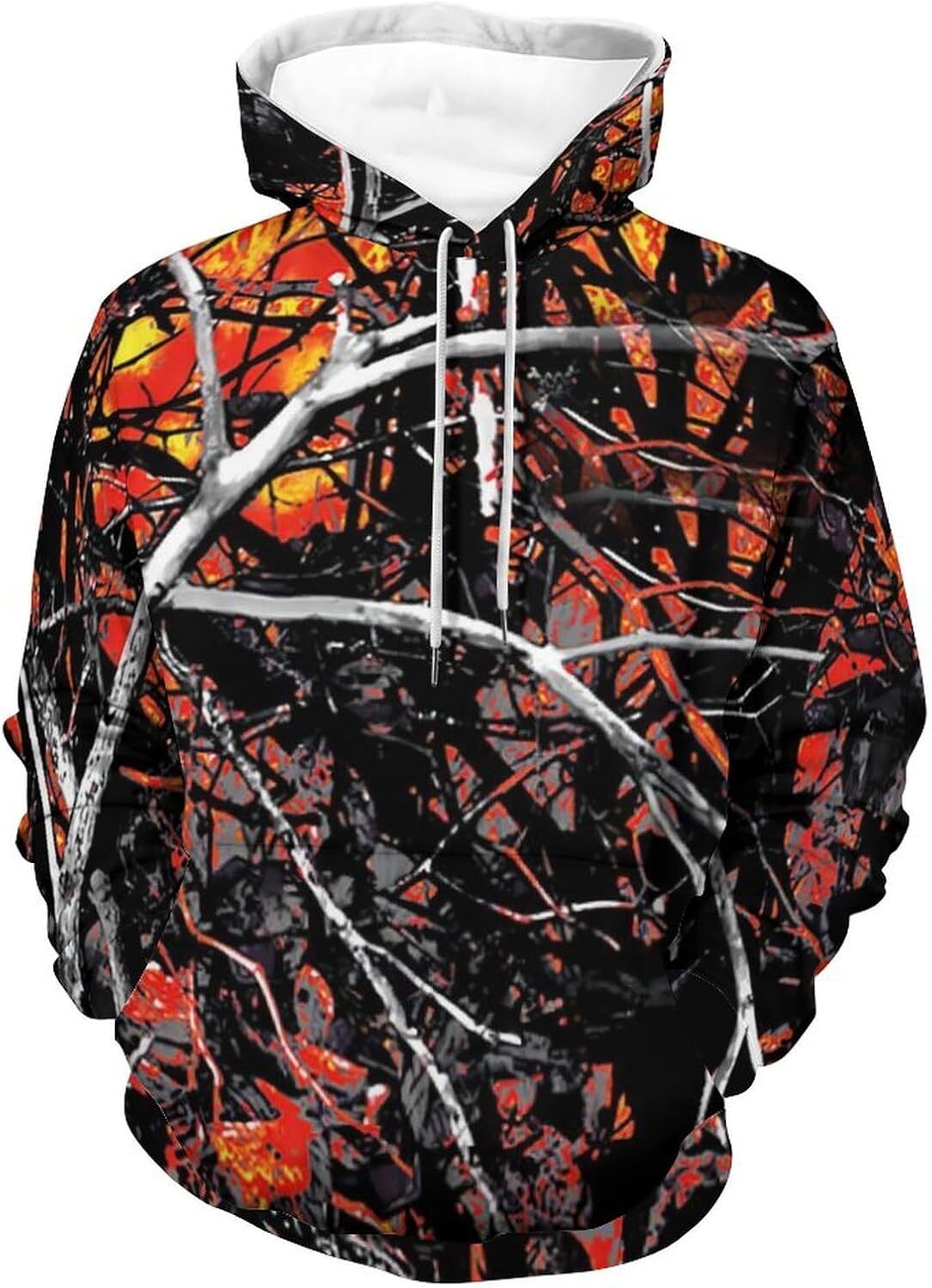 Hoodie for Mens Womens Mens Camo Hoodie Sweatshirt Fall Fashion Drawstring Casual Long Sleeve Pullover Camouflage Costume Graphic keep warm