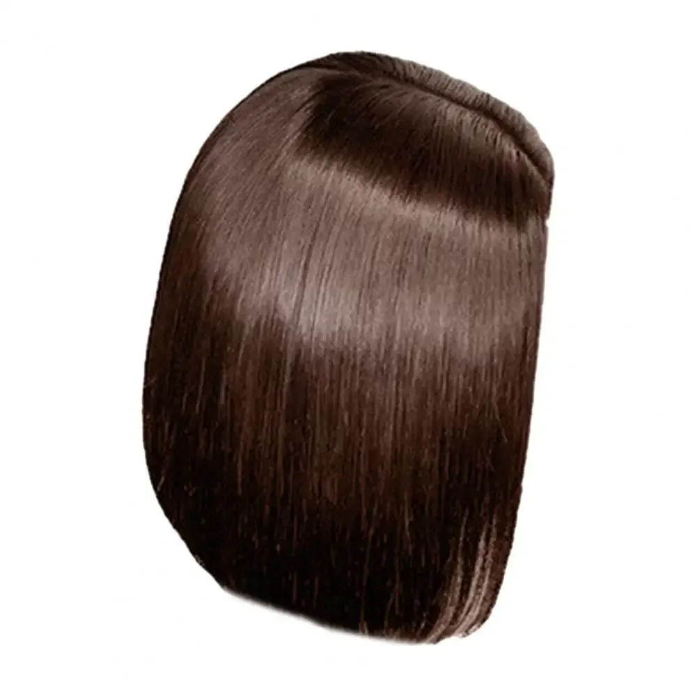 16inch Women Long Straight Wig Fashionable Women's Long-lasting Silk wigs Simulation human hair with Fluffy Centre-parted Style for Natural for W