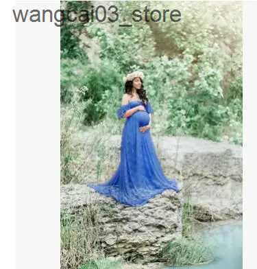 Maternity Dresses New photography Long Dress Pregnant Women Sexy Photography Props Dress Photo Shoot Dresses Pregnant Women Off Shoulders Dress L24091