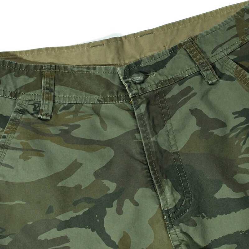 No Belt Camouflage Camo Cargo Shorts Men 2024 New Mens Casual Shorts Male Loose Work Shorts Man Military Short Pants Plus Size W250621