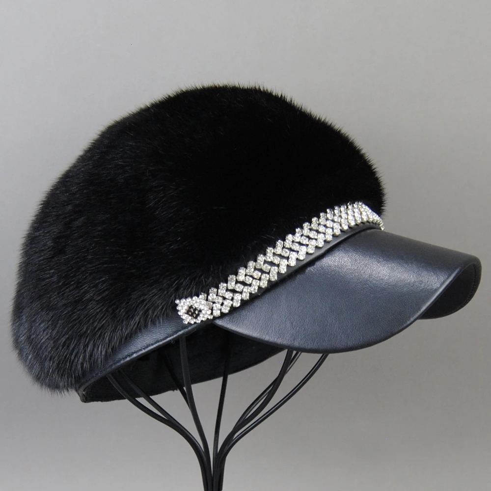 selling winter womens full mink fur real hat ious warm natural lining fashionable 241009