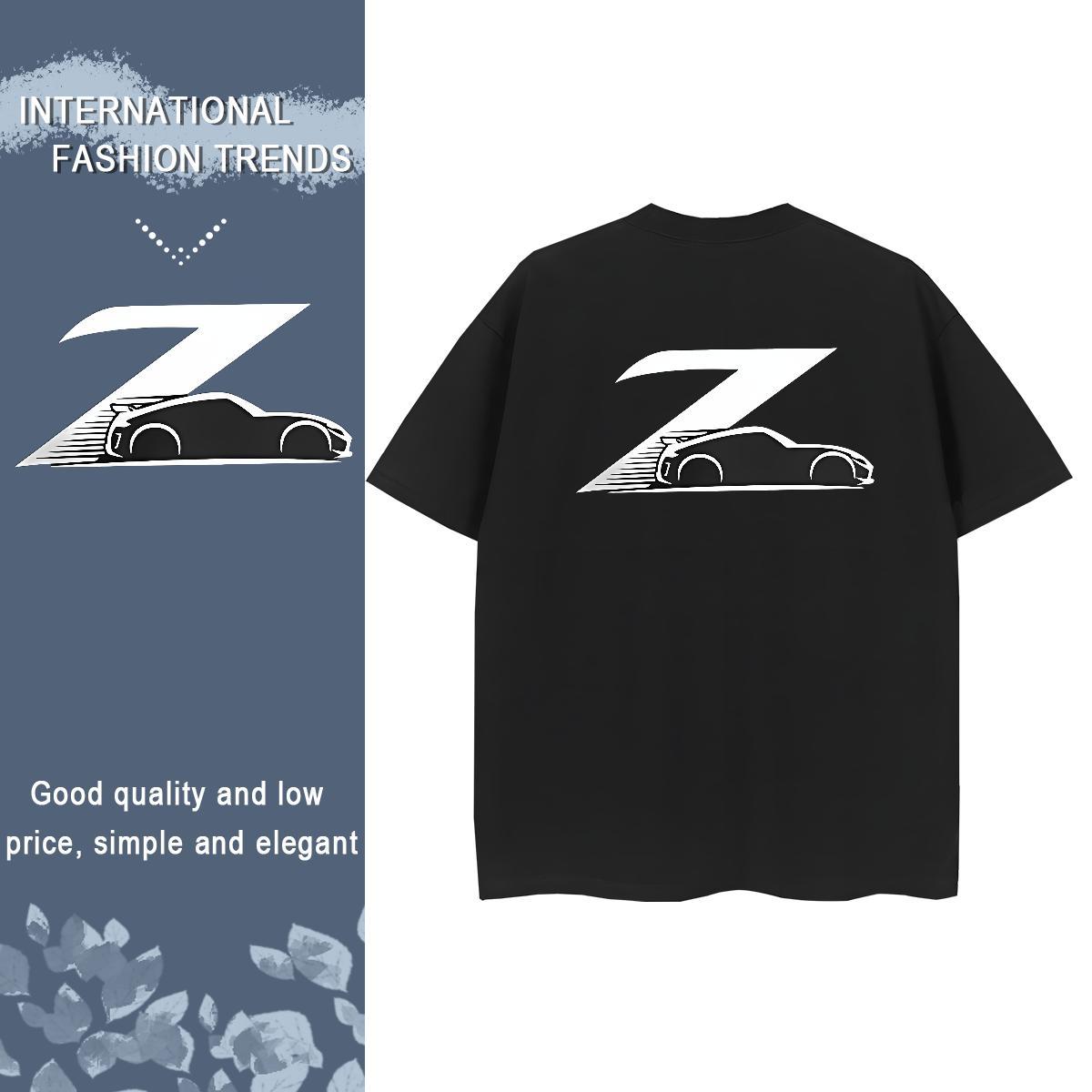 2024 T-Shirts 230g Pure Cotton Breathable Street Wear car Woman Tshirt Wholesale Cartoon Print Clothings