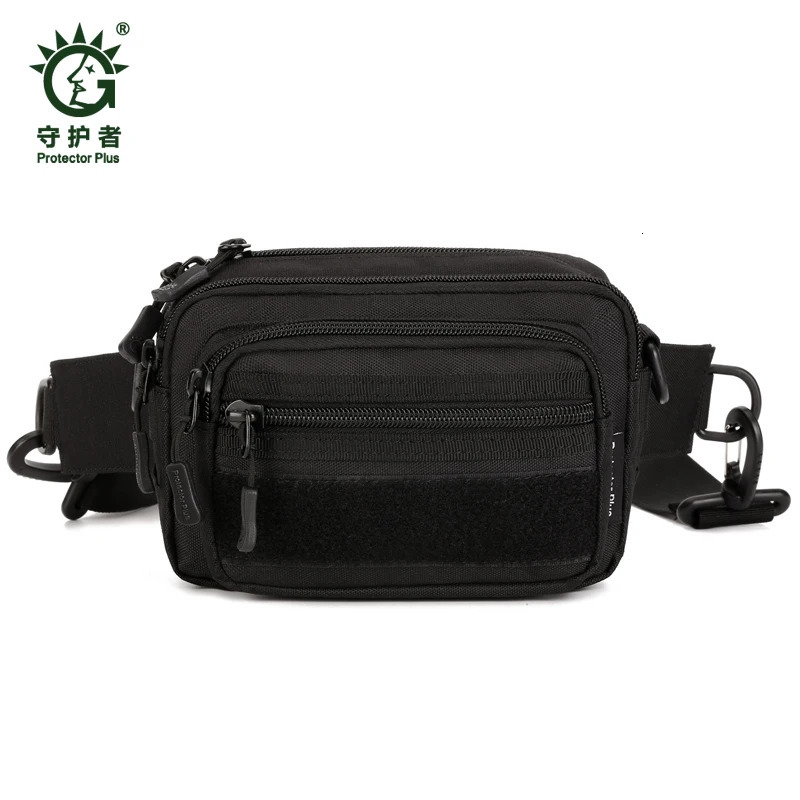 Molle shoulder/messenger cross body bag for men 1000D nylon travel Fanny attack men waist bag clutch phone bag 241008
