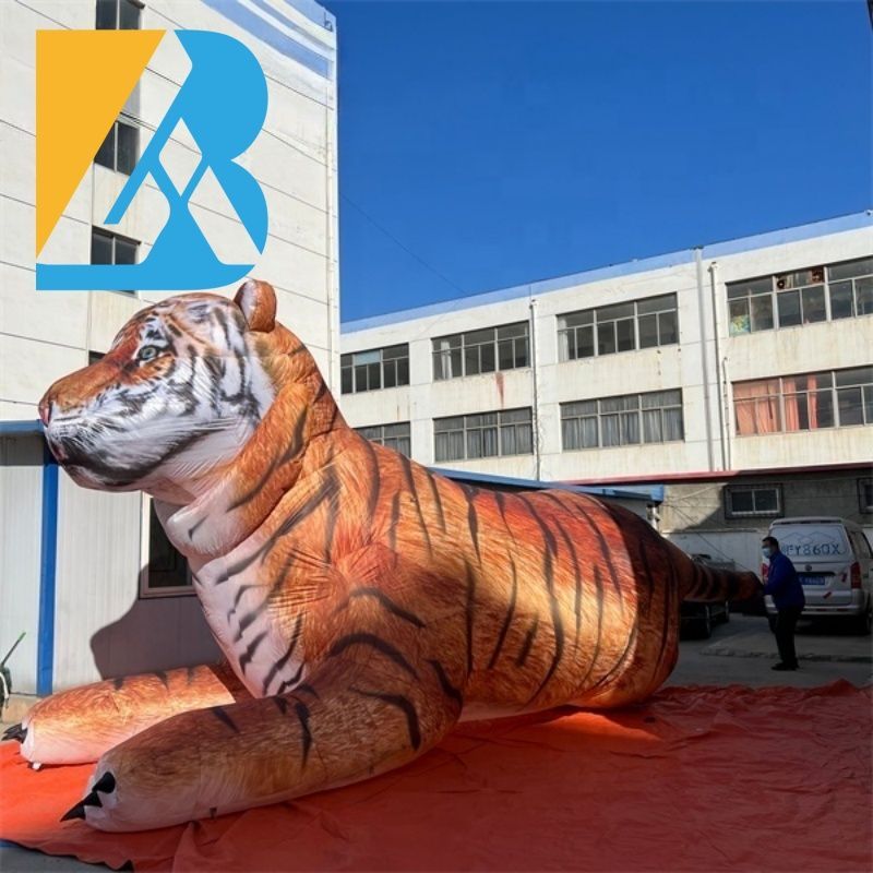Zoo-Inspired Giant Inflatable Tiger Ideal Party Decoration for Kids' Events