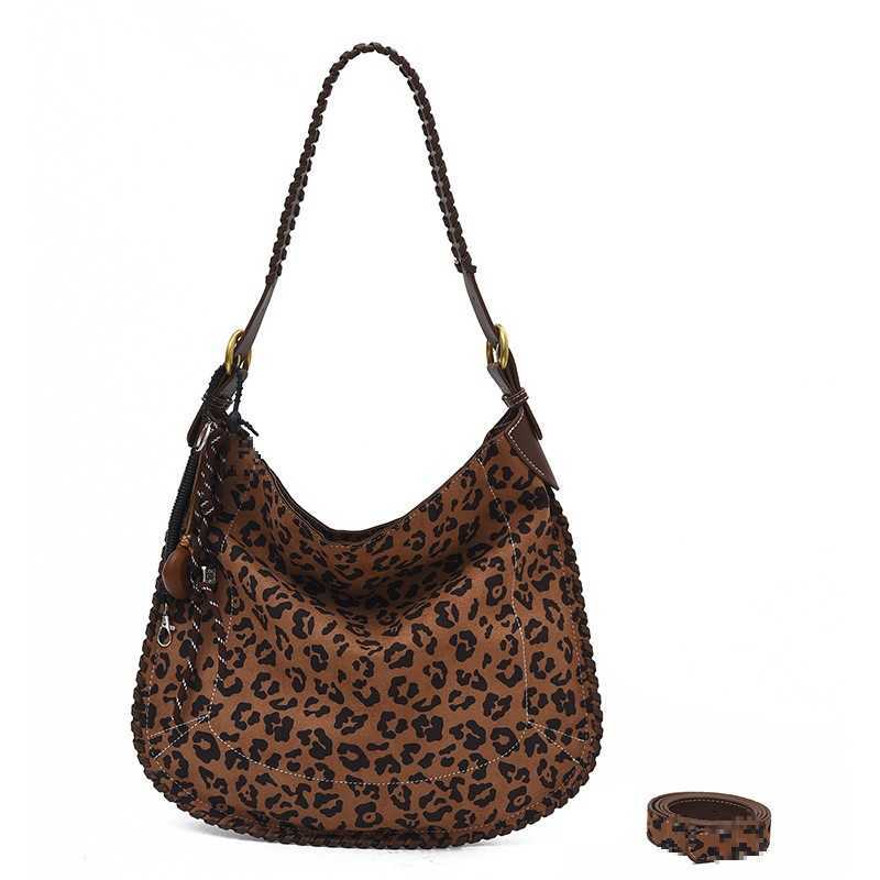 CMM Fashion Trend Leopard Pattern Tote Bag New Autumn Casual Shoulder Bag Large Capacity Commuter Underarm Bag