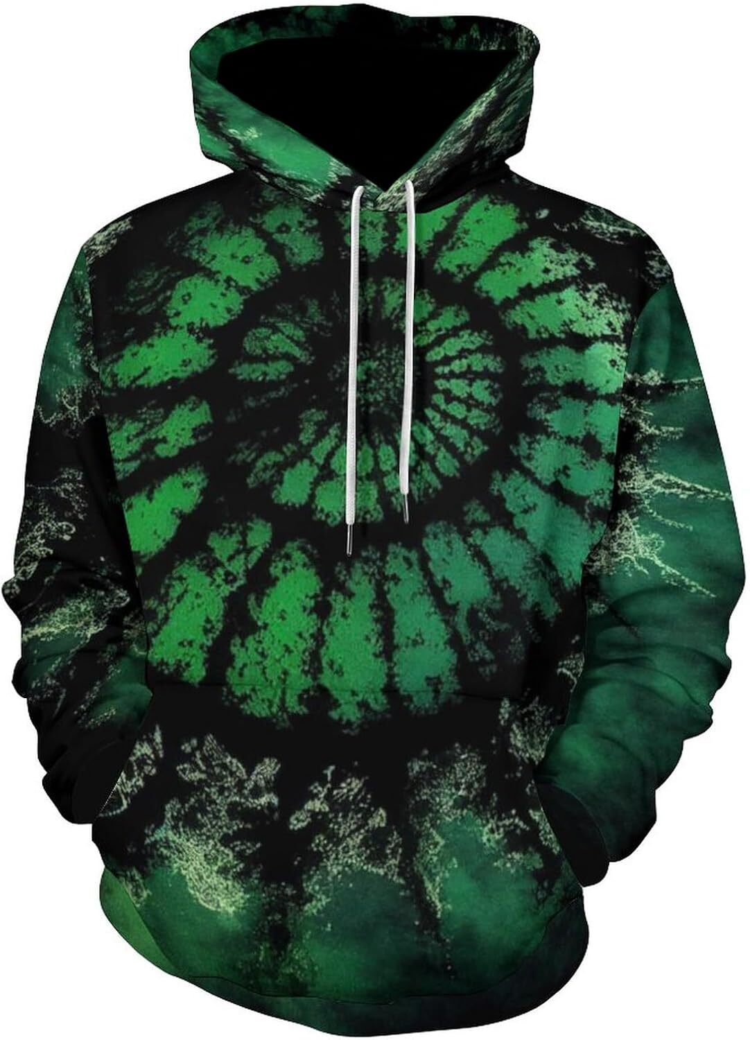 Hoodie for Mens Womens Mens Funny Blue Liquid Stripe Spiral Hoodie Rainbow Tie Dye Art Pattern Long Sleeve Sweatshirt Hoodie Graphic Hoodies sweatshir