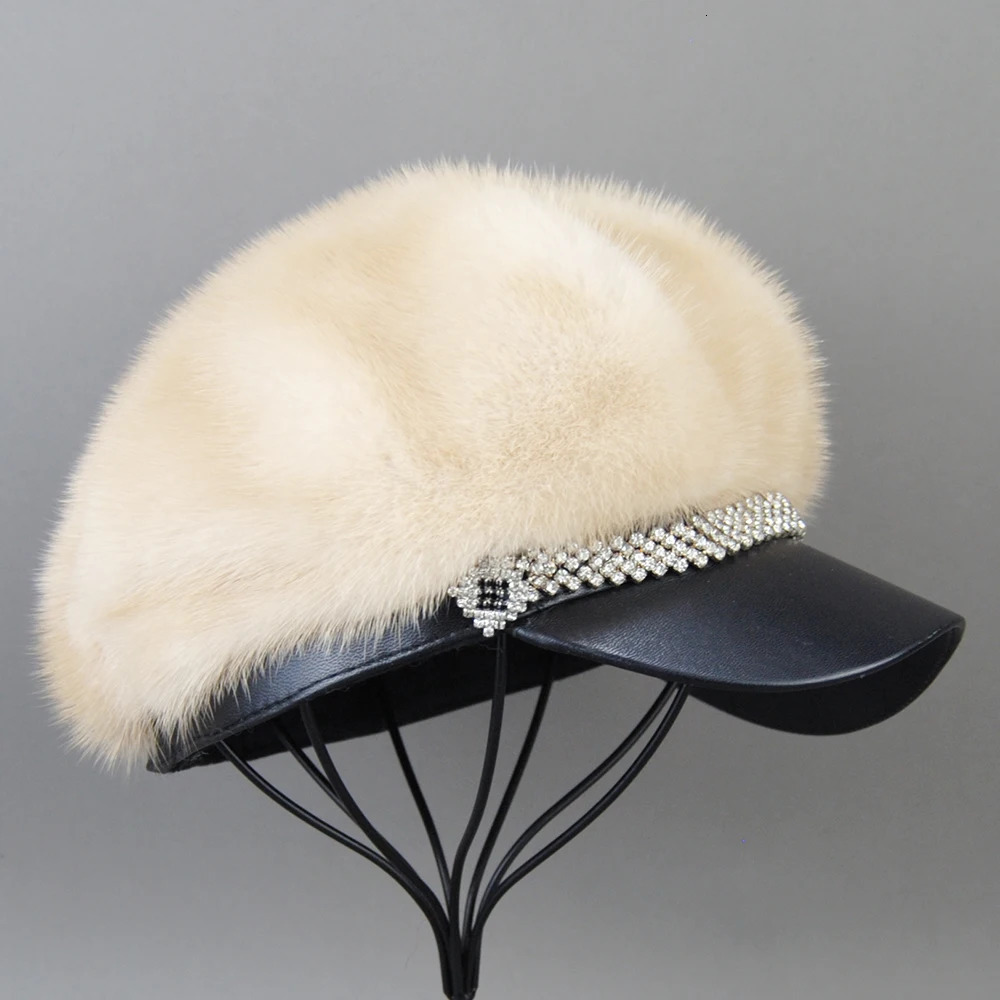 selling winter womens full mink fur real hat ious warm natural lining fashionable 241009