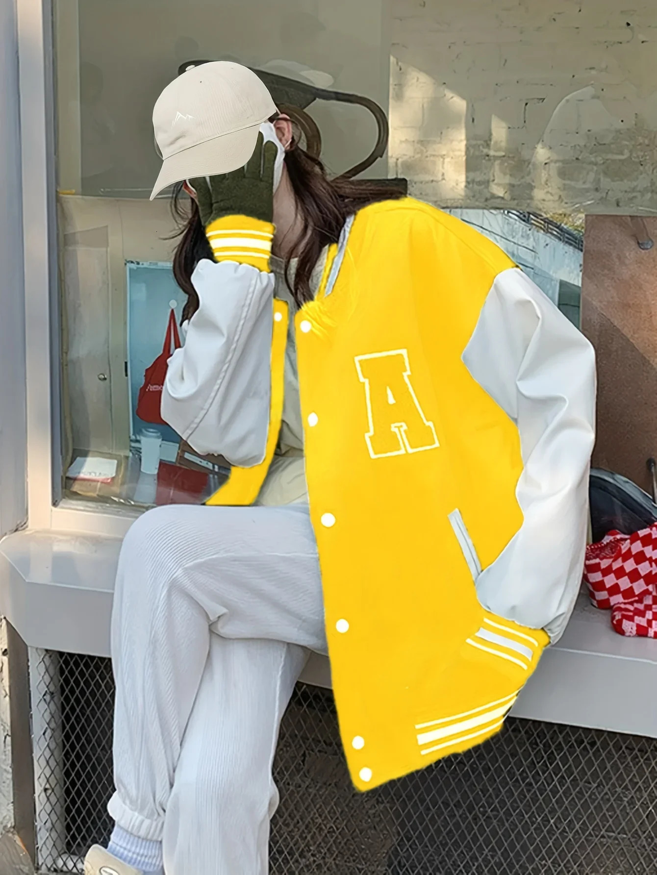 Women Bomber Jackets Fall Winter Fashion Baseball Uniform Oversize Coats Student Couple Harajuku Loose Jacket Streetwear 241011