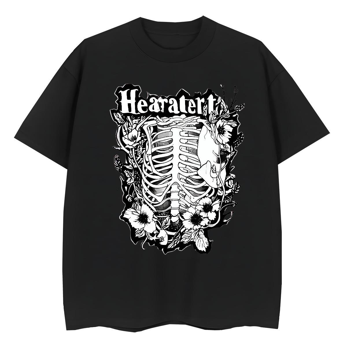 2024 DIY Woman T Shirts 230g Pure Cotton Breathable Outdoor skull Tshirt for Man Woman Designer Nice Floral Print Clothes