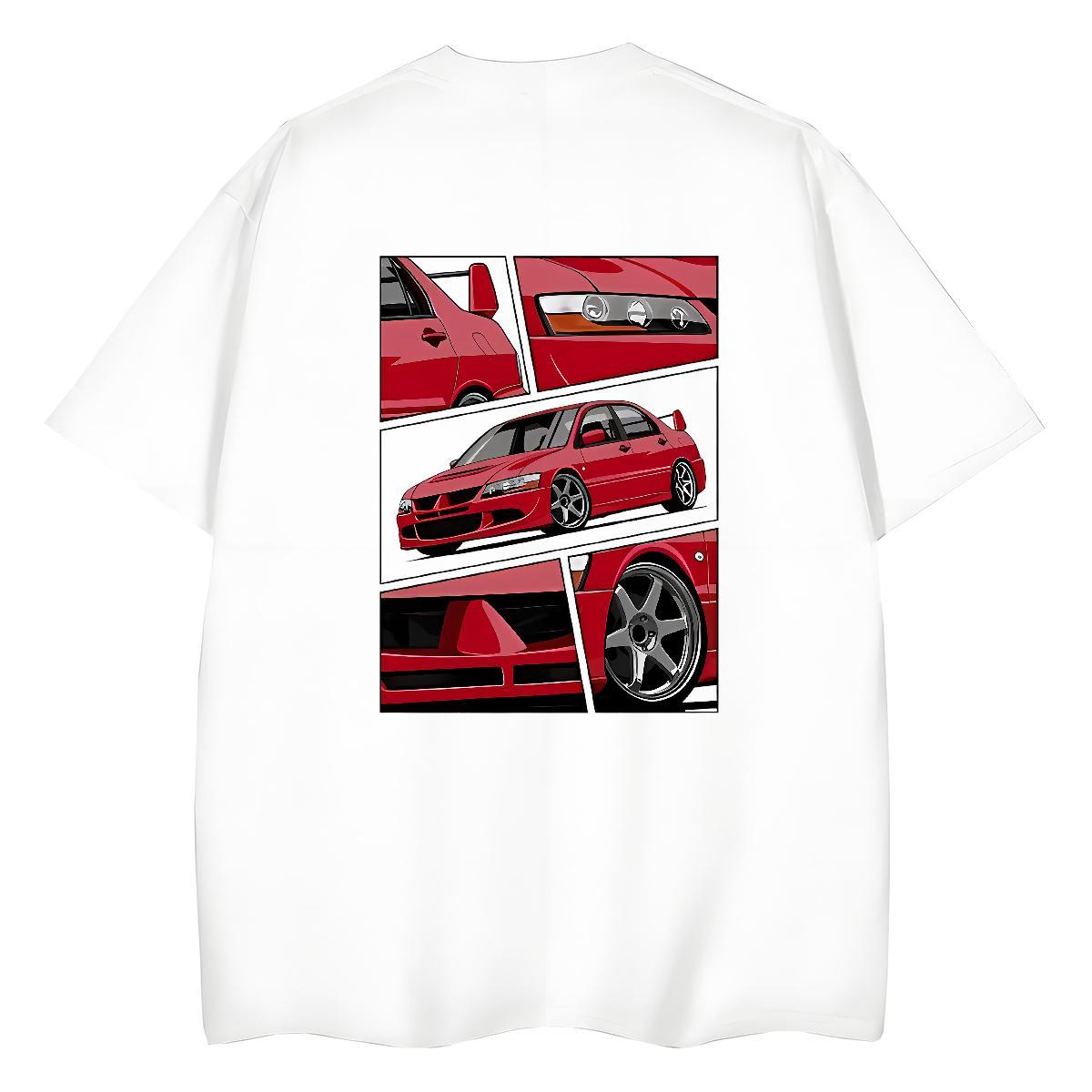 DIY T Shirt For Woman 100% Cotton 230g Crew Neck Breathable Sport car Womens Tshirts Female DIY Printed Tee Shirt