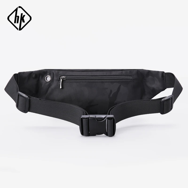 Hk mens casual Fanny bag waist bag money bag phone strap bag camouflage black gray shoulder strap bag shoulder strap bag 241008