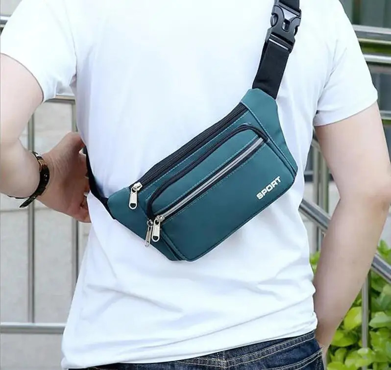 Womens waist bag cross body bag fashion sports and fitness storage bag 241008