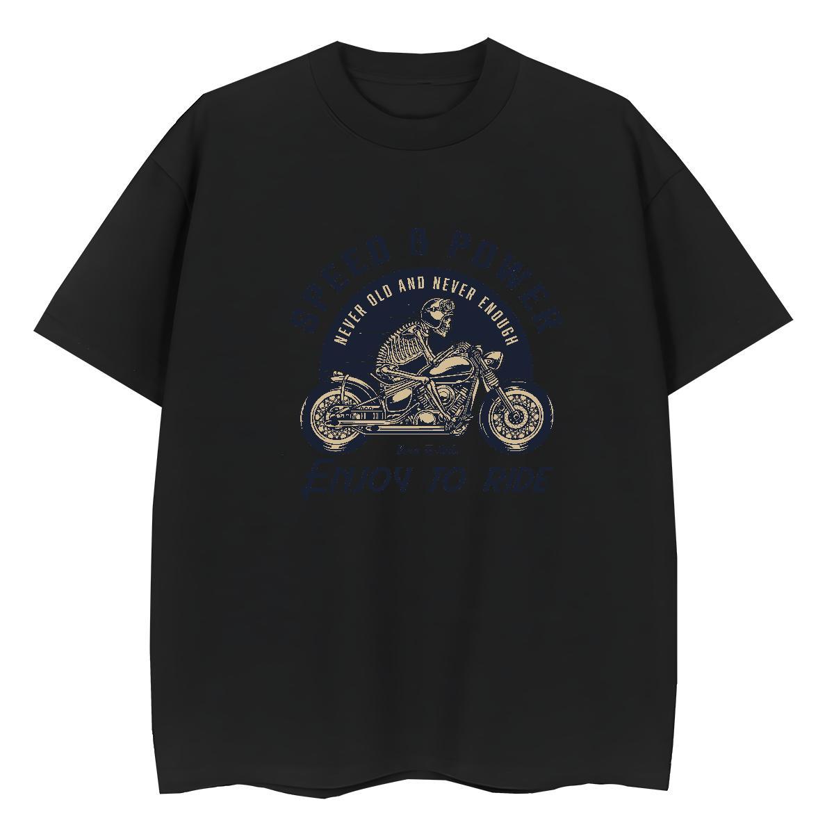 TOP Quality T Shirts Women 230g Pure Cotton Short Sleeve O-Neck Casual skull Lady T shirt Female DIY Anime Polos