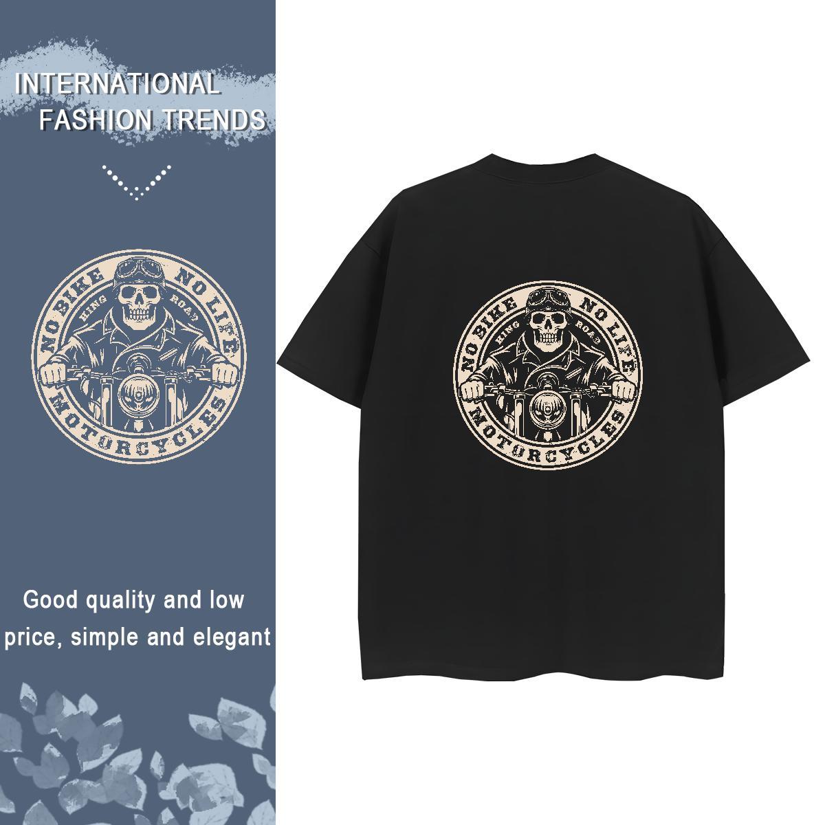2024 Designer Womens T Shirts 100% Cotton 230g O Neck Short Sleeves Spring Summer skull Unisex Tshirts Soft Skull Tee Shirt