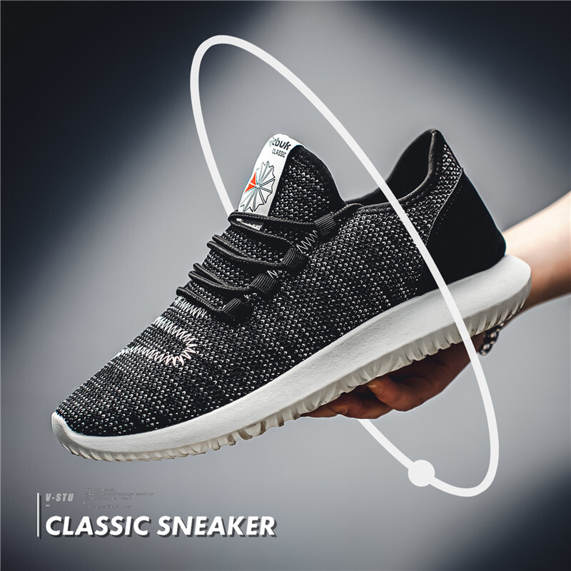 Breathable Mesh Running Shoes Big Size Men Sneakers Lightweight Comfort Size 7.5-11