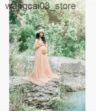 Maternity Dresses New photography Long Dress Pregnant Women Sexy Photography Props Dress Photo Shoot Dresses Pregnant Women Off Shoulders Dress L24091