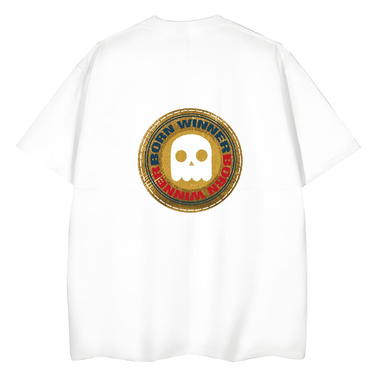 TOP Quality T Shirt For Woman 230g Pure Cotton Breathable Summer Casual skull Tshirt for Man Woman Soft Anime Oversized Clothes