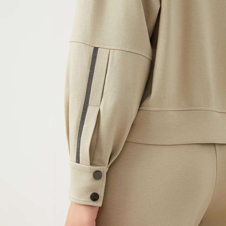 K2508W High Quality Short Loose Top Autumn/Winter Womens Acetate Wool Long Sleeve Sweater 241011