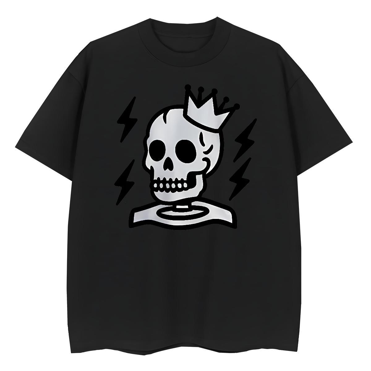 2024 Casual Women T Shirts 230g Cotton Short sleeve Soft Daily Wear crown Women Tees Nice Black Oversized Tops Tees