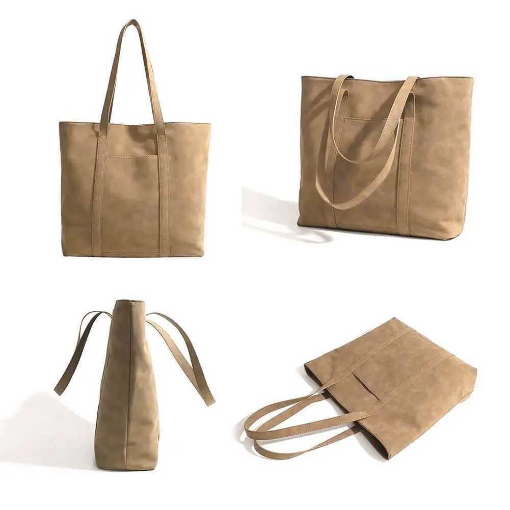 Shoulder Bag for Ladies Large Capacity Handbag Suede Satchel Hobo Travel Work 241011