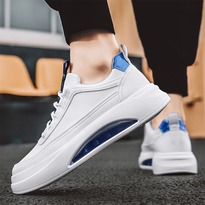 New wintertime Thick Sole Versatile Sports Board Men's Leisure Student Air Cushion Small White Trendy Shoes