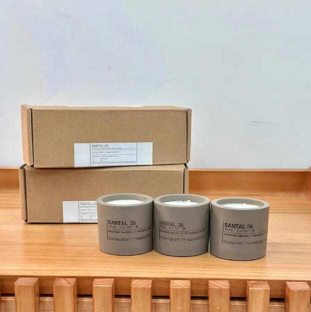 No. 26 59.5g *3 Bougie set Long Fragrance Solid perfume scented Candle pure natural plant essential oil less fragrance gift
