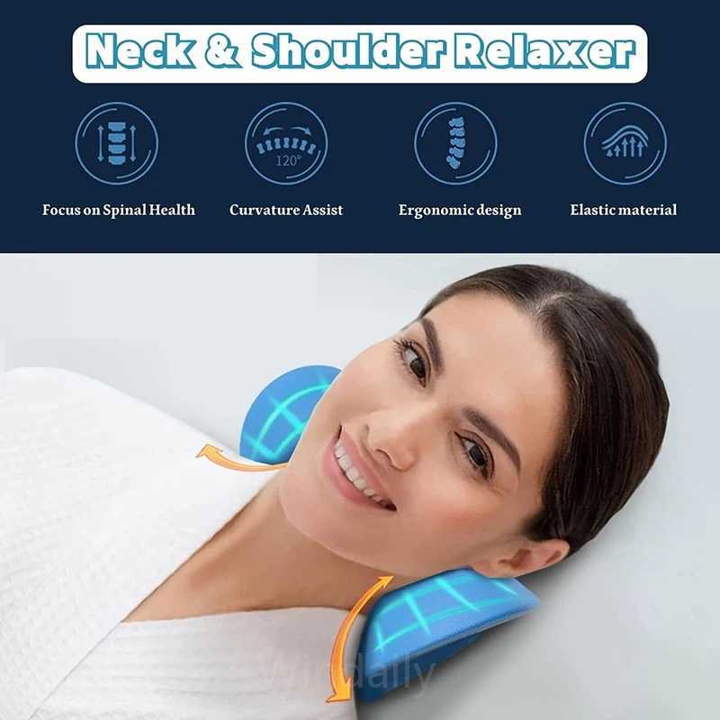 Neck shoulder relaxation device track equipment spinal corrector neck stretcher spinal massage W240819