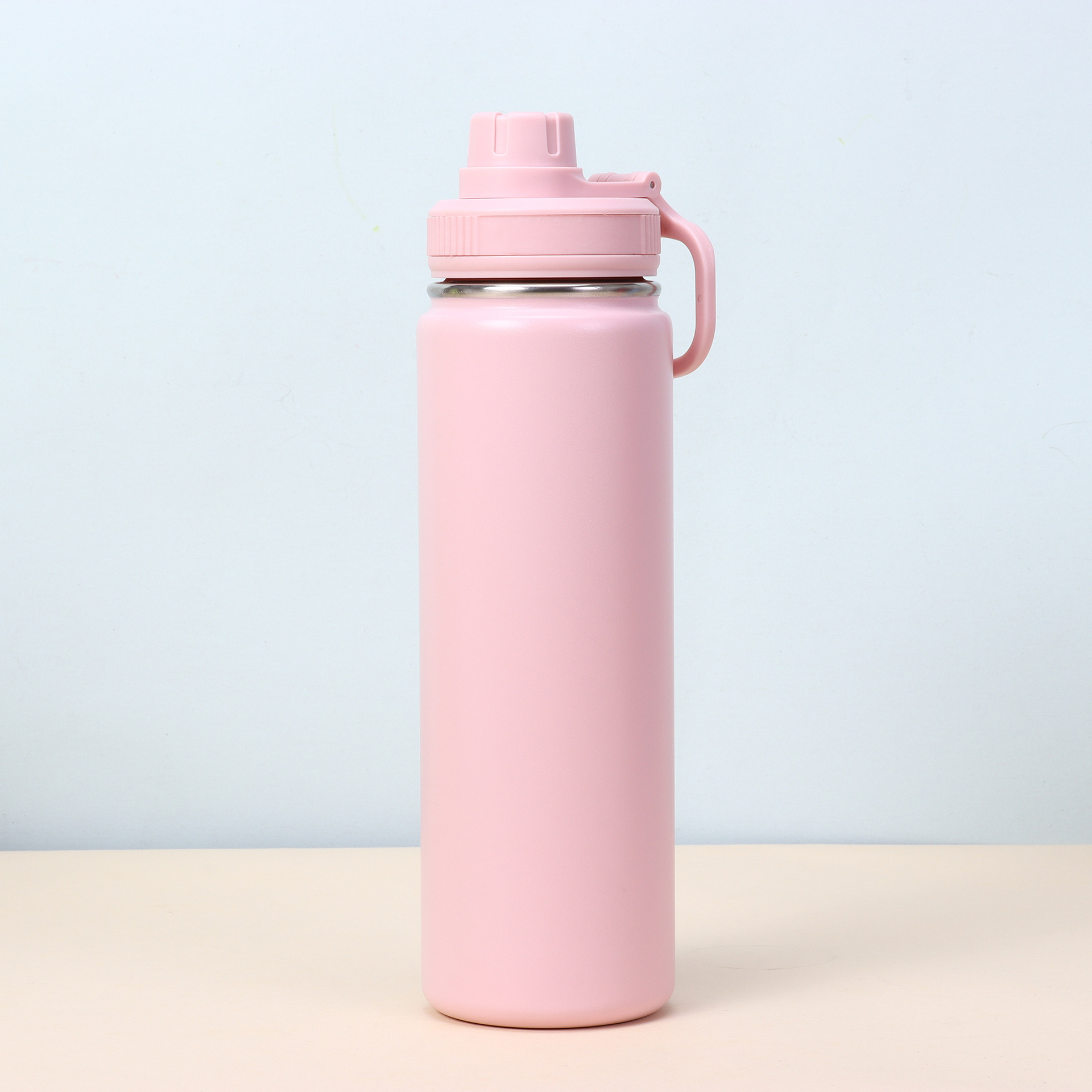 custom logo 24oz straight sports water bottle powder coated colored Stainless Steel vacuum insulated outdoor yoga climbing drinking tumblers portable 
