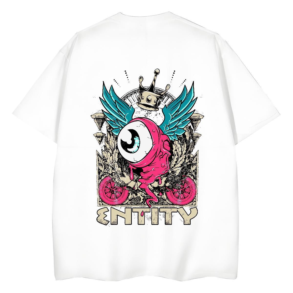 Fashion T-Shirts 230g Pure Cotton Round Neck Short Sleeve Outdoor skull Woman Tshirt Designer Nice DIY Anime Top Shirts