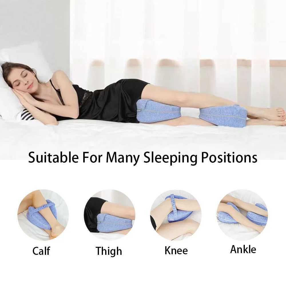Memory foam leg pillow for adjusting sleep posture foot pad for use on the back buttocks legs knees and for pregnant women to relax their legs W240819