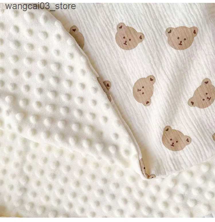 Blankets Swaddling lMBABY Muslin Baby Quilt Swaddle Blanket New Born Bedding Sleeping Bag for Newborn Wrap Soft Bath Towel Babies Accessories L240910