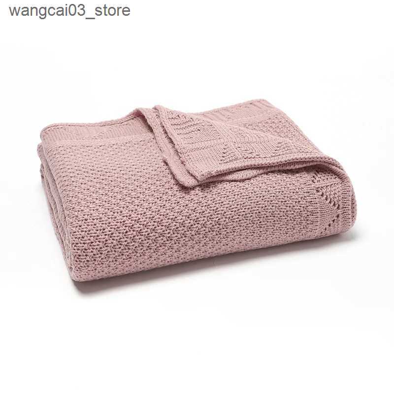 Blankets Swaddling Baby Blankets Knitted Newborn Swaddle Wrap Crib Quilt Super Soft Toddler Infantil Stroller Sofa Bedding Sleeping Covers 100*80cm L2