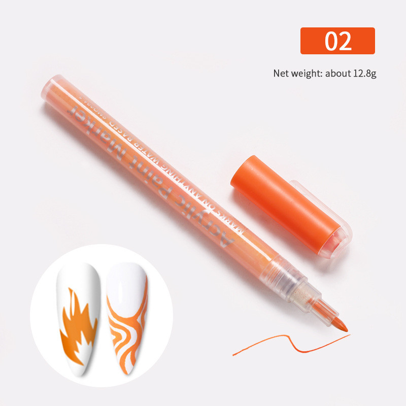 Nail Art Pens 3D Nail Polish Pens Graffiti Nail Dotting Tools Acrylic Paint Pens Drawing Painting Point Liner Pen for Nails Art Design Manicure for Ho