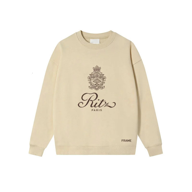 Autumn Winter Round Neck Chic Letter Print n Loose Casual Men Women Long sleeve Pullover Cotton Hoodie 241011