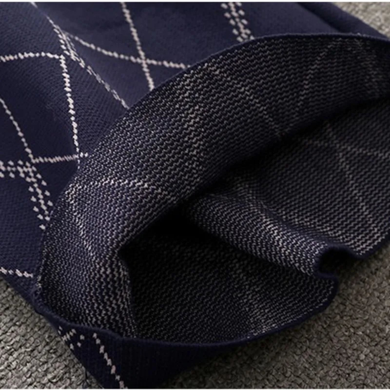 Knitted two-piece womens autumn clothing set casual long sleeved sweater cardiganwide leg pants set 241010