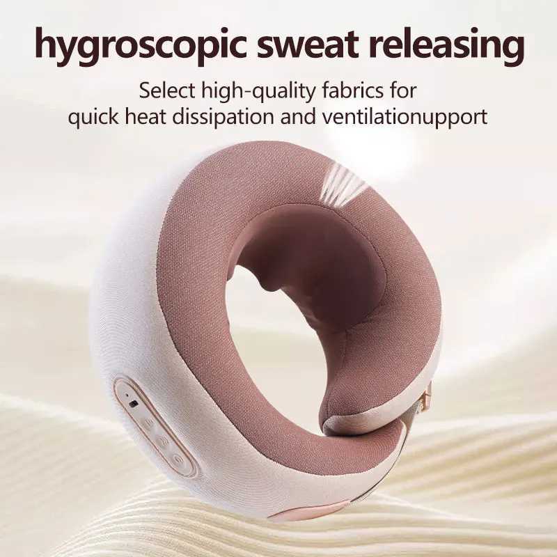 Electric heated neck massager U-shaped pillow multifunctional portable Cervical massager outdoor car relaxation massage W240819